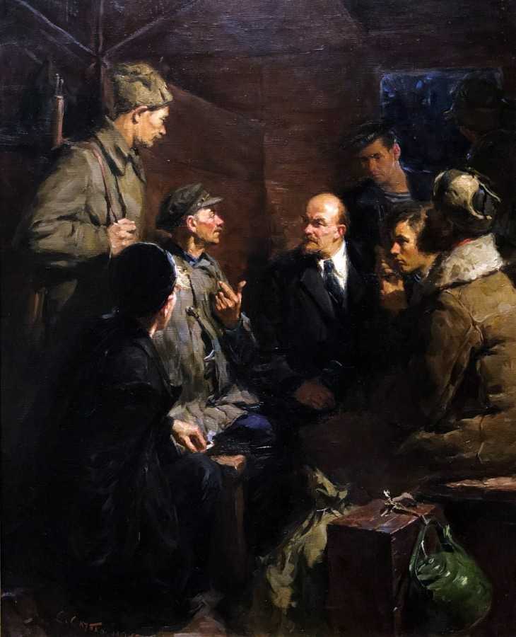 В. и. ленин в разливе в 1917 году