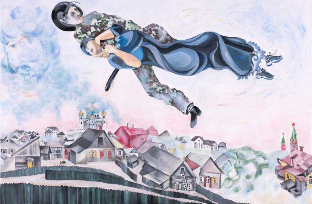 «над городом» марка шагала. о самой счастливой картине | дневник живописи