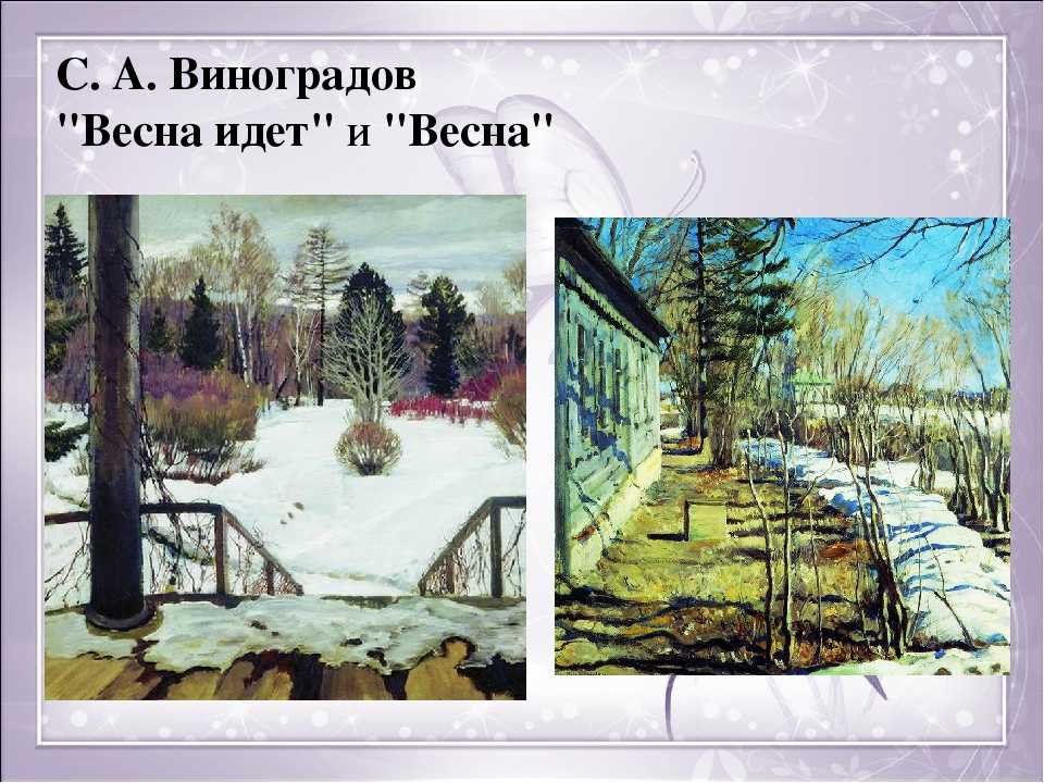 Картина Весна - Сергей Арсеньевич Виноградов 1911 Картон, масло 95,5х95,5
