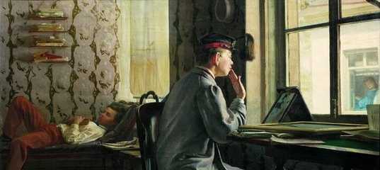Илья репин «подготовка к экзамену» картина 1864 года