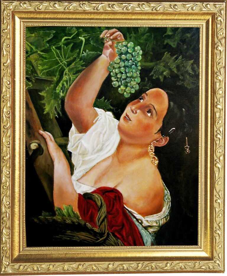 Описание картины Девушка, собирающая виноград в окрестностях Неаполя Автор Карл Павлович Брюллов