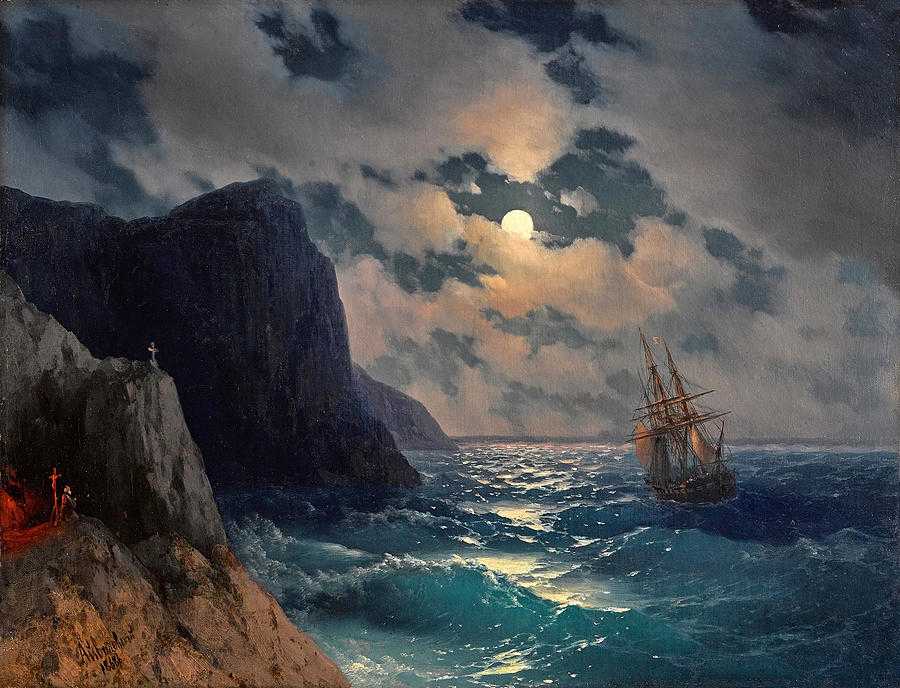 Сочинение по картине. описание картины и. к. айвазовского «черное море»
