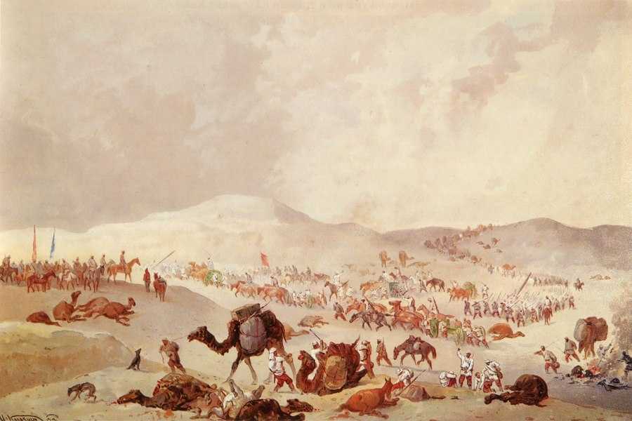 Верещагин «нападают врасплох» картина 1871 года