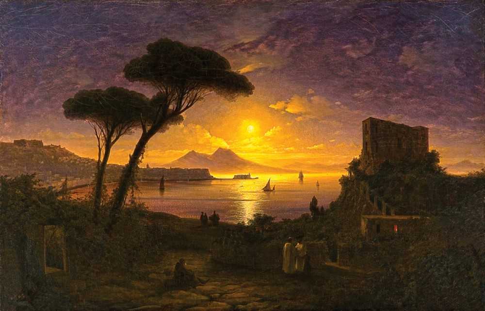 Сочинение по картине неаполитанский залив в лунном свете айвазовского (описание)