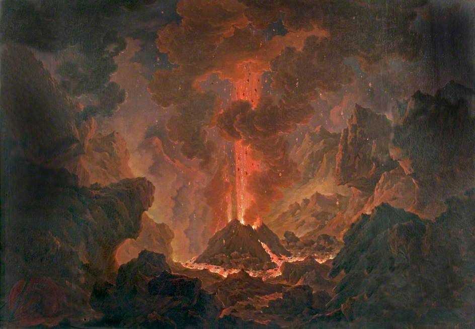 Везувий в извержении   (картина райта) - vesuvius in eruption (wright painting) - abcdef.wiki