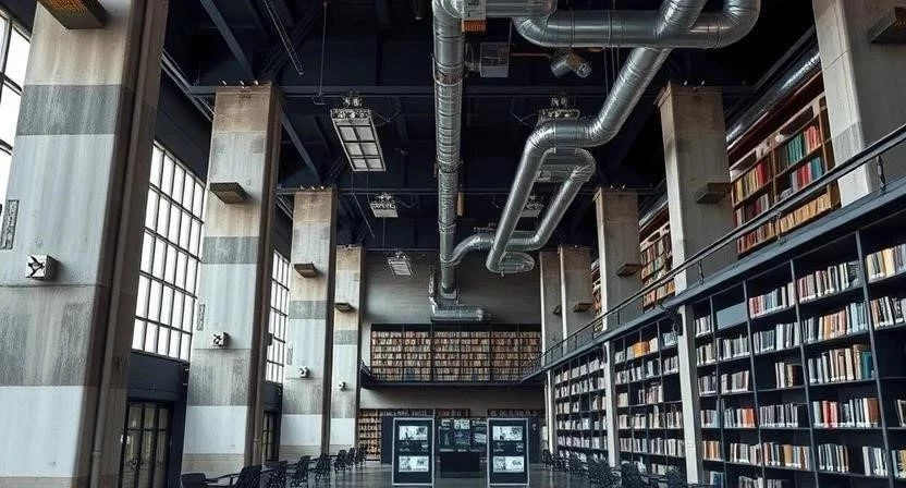Библиотеки в индустриальных зданиях