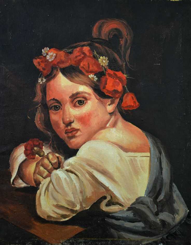 Картина кипренского «девочка в маковом венке с гвоздикой в руке (мариучча)»