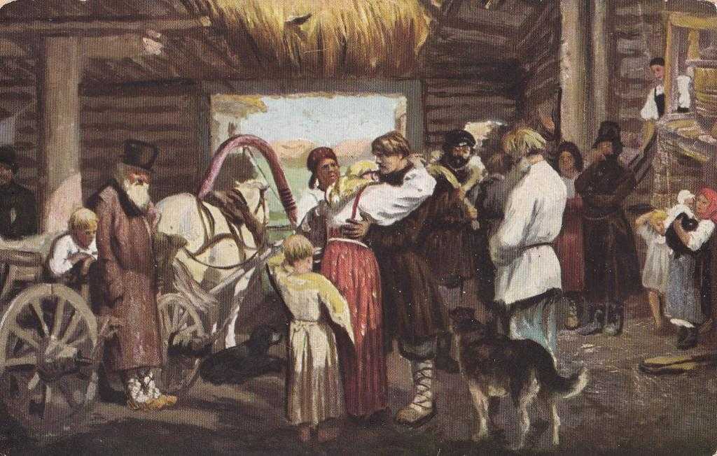 «проводы новобранца» картина репина ильи ефимовича 1879 года