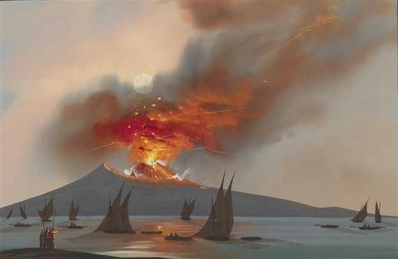 Извержение везувия (картина райта) - википедия