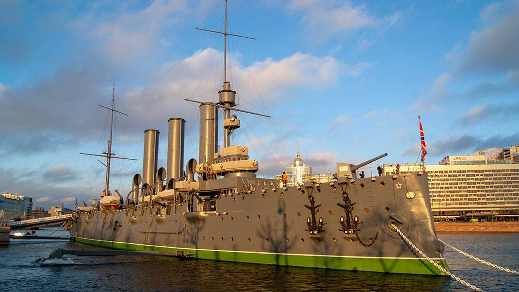 Крейсер 1-го ранга балтийского флота риф "аврора" на 1903 год.