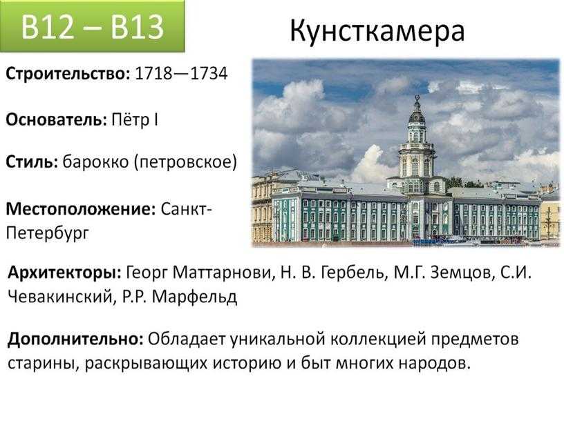 Музей кунсткамера санкт петербурга: легенды знаменитого музея