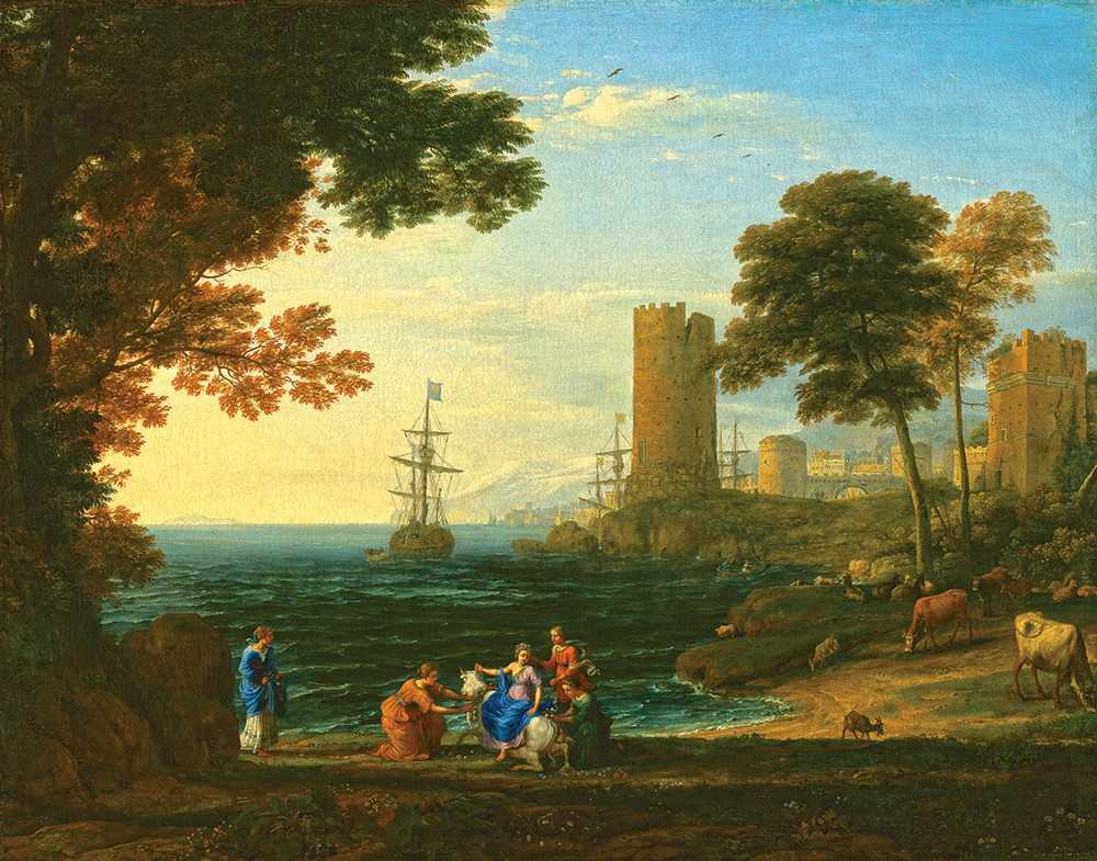 2.6 "морской пейзаж с похищением европы" (1655). клод лоррен - реферат