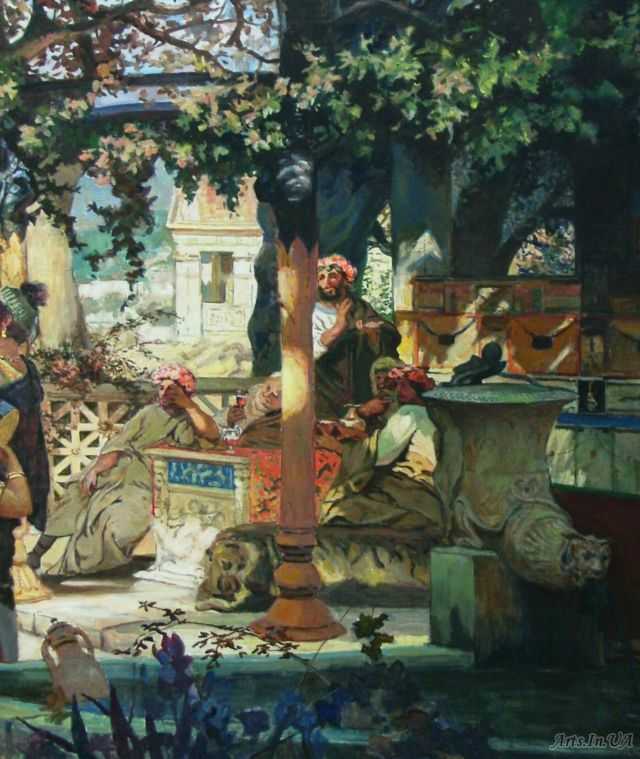Картина Танец среди мечей - Генрих Ипполитович Семирадский 1881