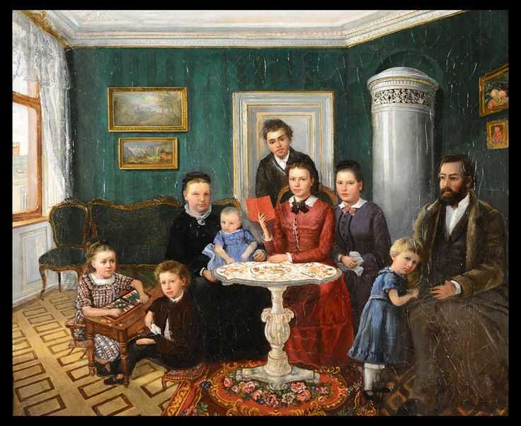 Рябушкин а.п. семья купца в xvii веке. 1896