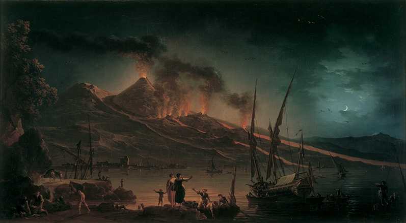 Везувий в извержении   (картина райта) - vesuvius in eruption (wright painting) - abcdef.wiki