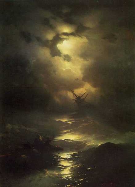 Айвазовский «буря на море ночью» описание картины, анализ, сочинение