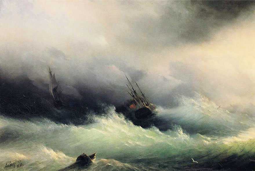 Смотр черноморского флота в 1849 году (айвазовский, 1886) - вики