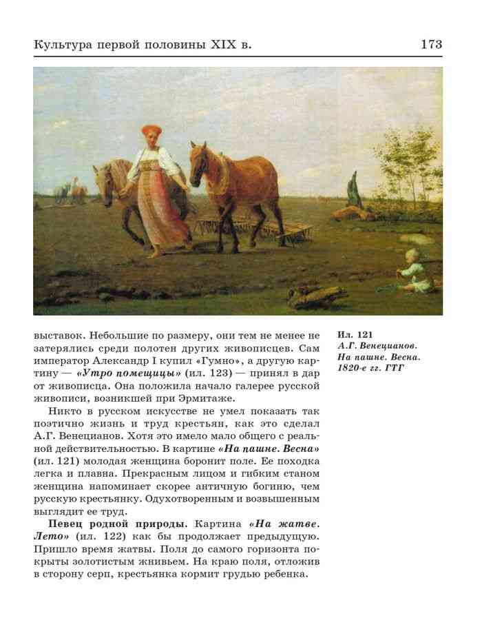 Описание картины венецианова "на пашне. весна"
