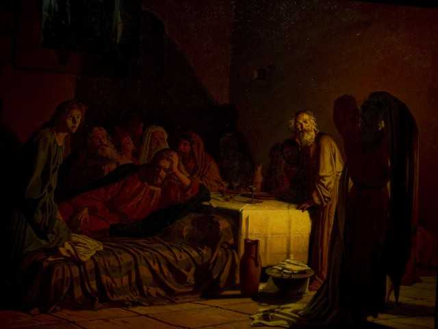 «тайная вечеря» ге николай николаевич, картина 1863 г.