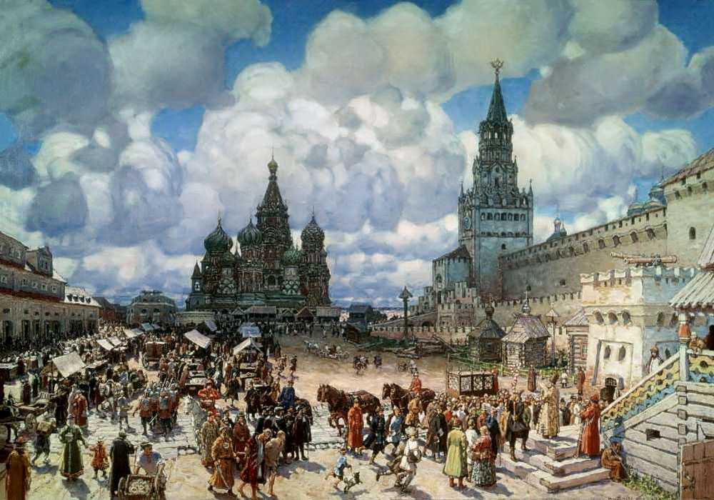 Описание картины аполлинария васнецова «расцвет кремля. всехсвятский мост и кремль в конце xvii века» - сайт о строительстве