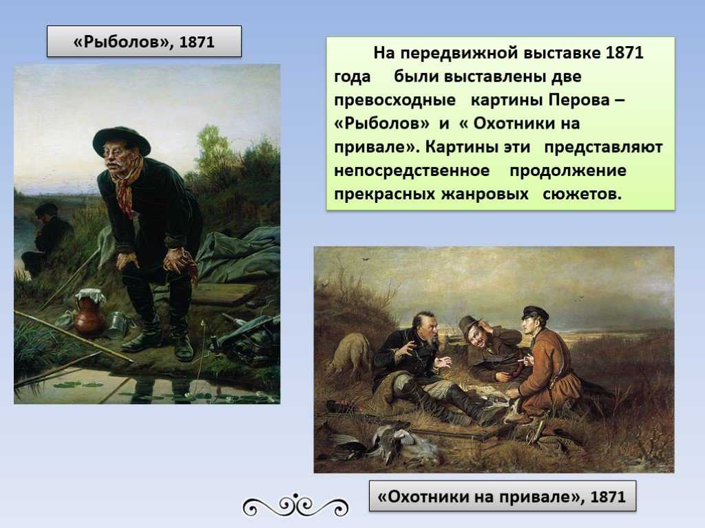 Описание картины перова «охотники на привале»