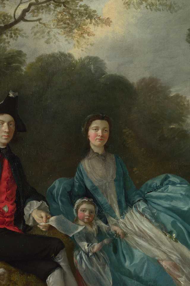 Описание картины Гейнсборо Портрет мистера и миссис Халлетт Утренняя прогулка, выполненной в 1785 году
