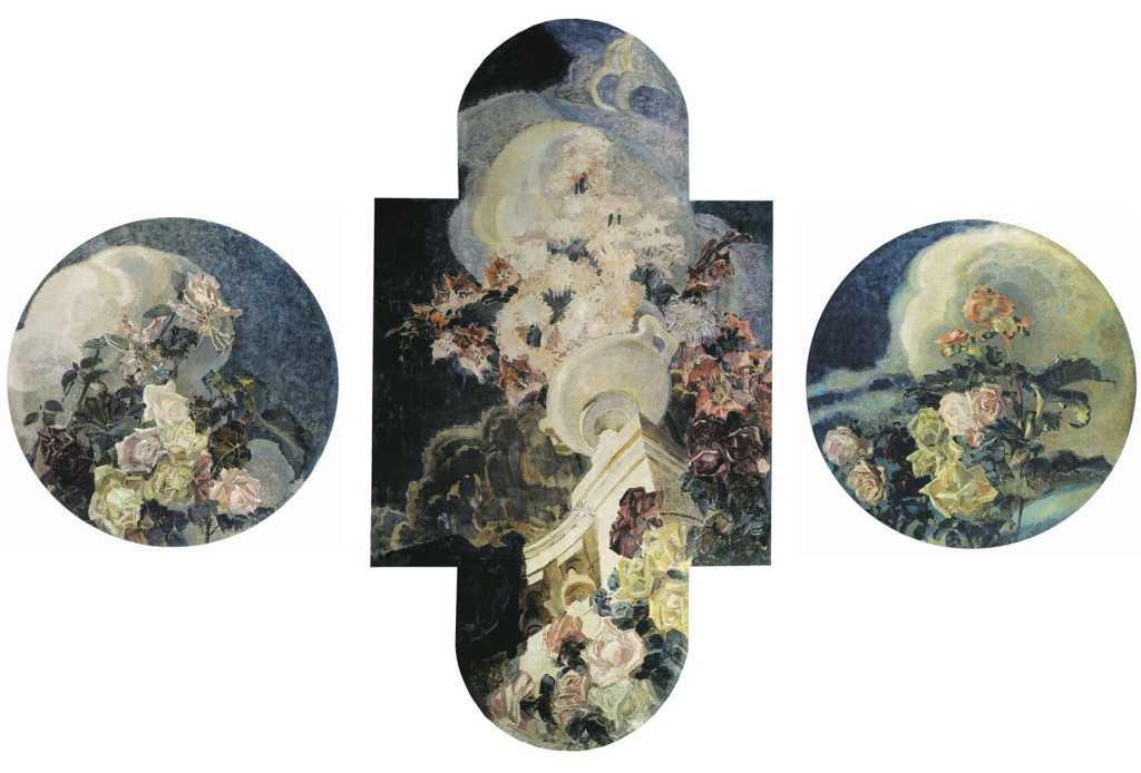 Врубель м.а. триптих «цветы». 1894