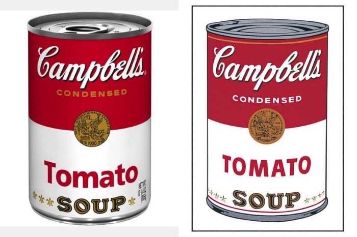 Банки с супом кэмпбелла -campbell's soup cans