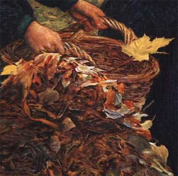 Осенние листья   (живопись) - 
autumn leaves (painting)