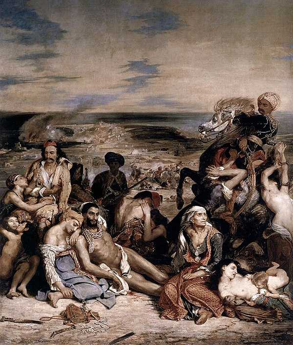 Описание картины Эжена Делакруа Резня на Хиосе Год написания 1824 Картина находится в Третьяковской галерее