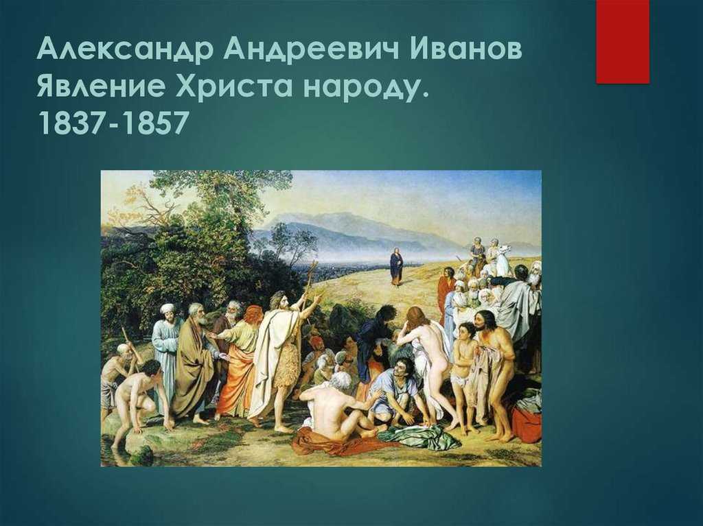 «явление христа народу» - картина александра иванова