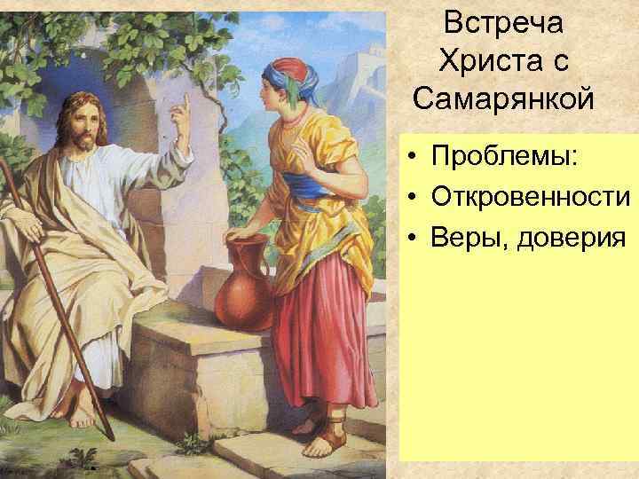 Христос и самарянка (новозаветные сюжеты в живописи)