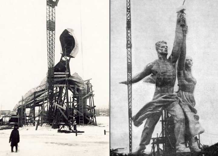 80 лет назад памятник «рабочий и колхозница» был представлен публике