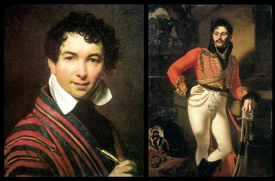 Кипренский о.а. портрет лейб-гусарского полковника е.в.давыдова. 1809