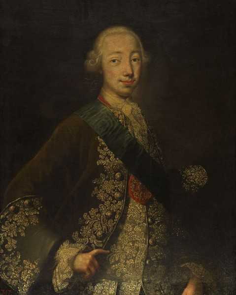Рокотов «великий князь петр федорович» картина 1758г.