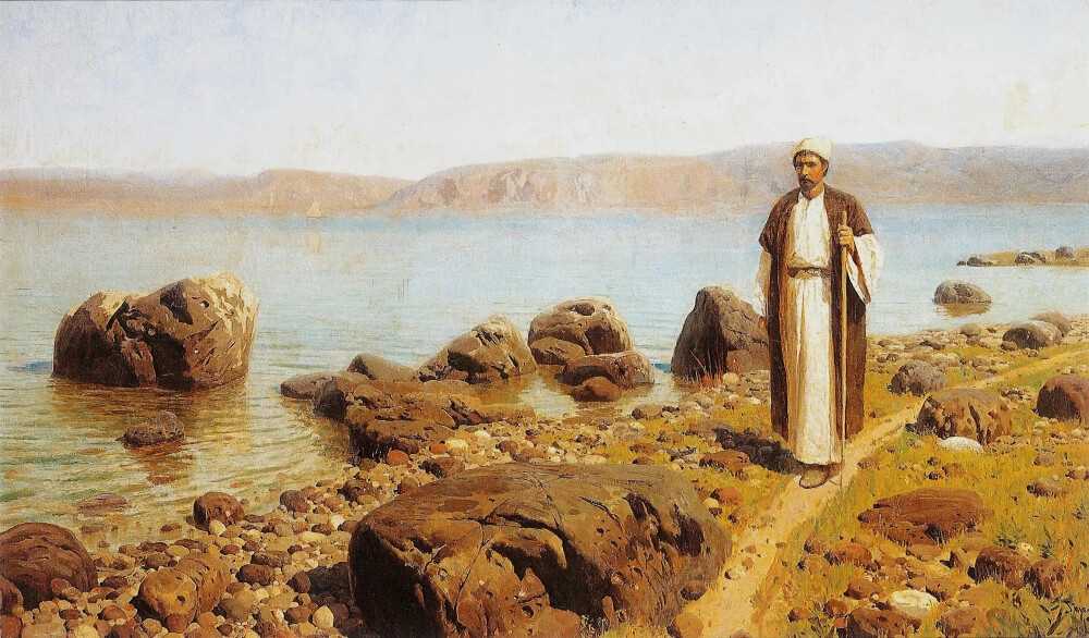 Поленов в.д. на тивериадском (генисаретском) озере. 1889 | izi.travel