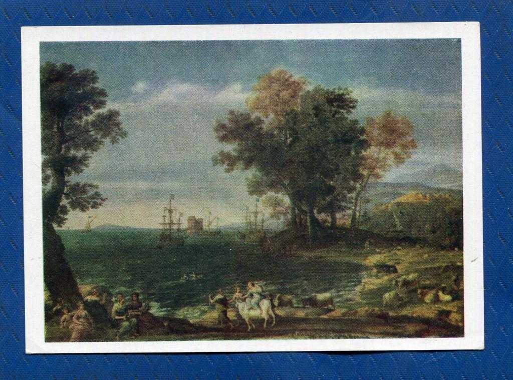 Описание картины Клода Лоррена Похищение Европы 1655 год Находится в музее им Пушкина