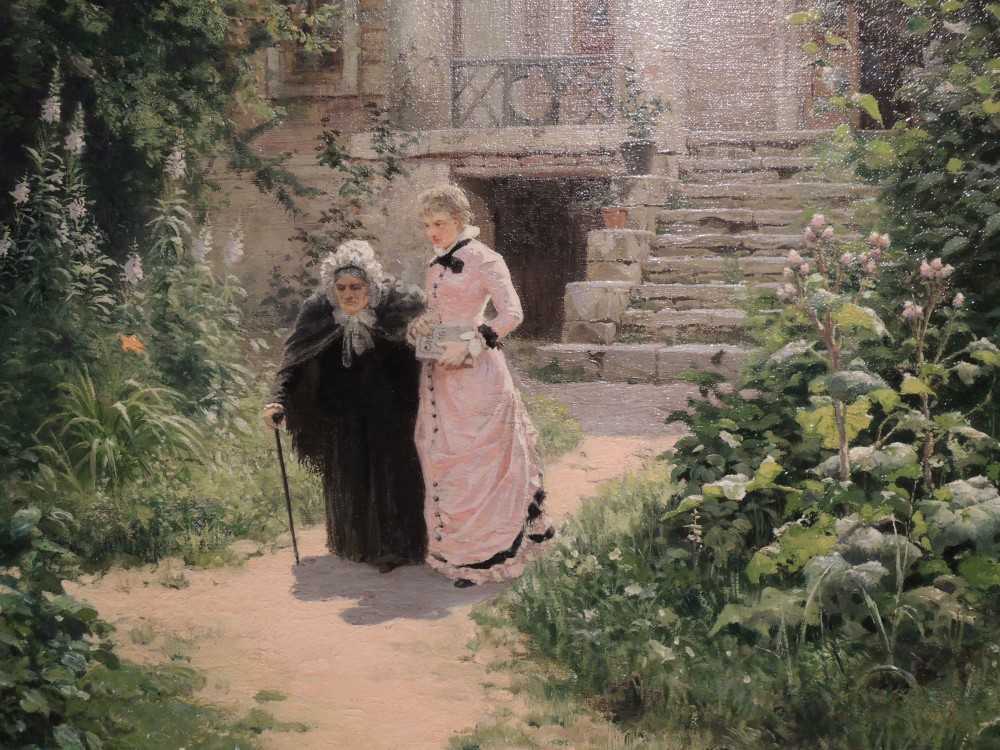 Картина "бабушкин сад", василий поленов - описание