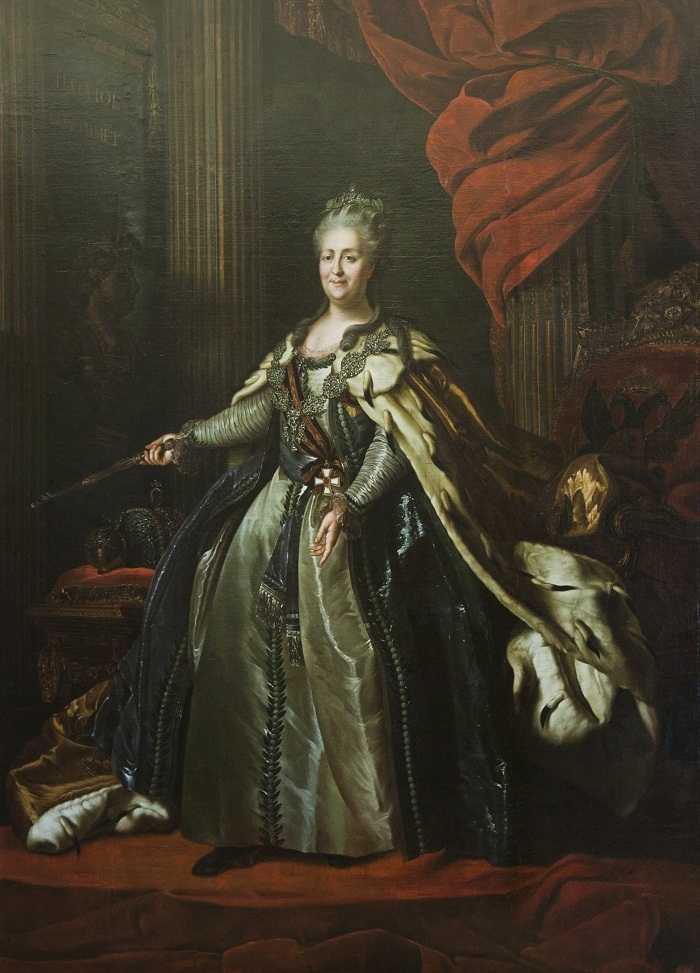А.п. антропов (1716-1796). портрет императрицы екатерины ii (1766) | izi.travel