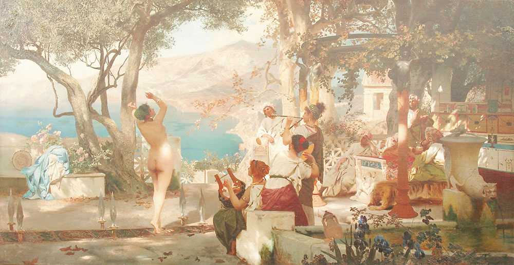 Картина Танец среди мечей - Генрих Ипполитович Семирадский 1881