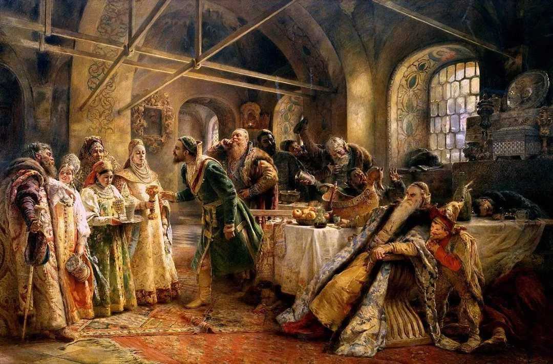 Сочинение по картине маковского боярский свадебный пир xvii века описание