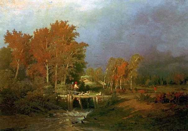Васильев ф.а. болото в лесу. осень. 1872