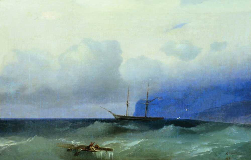 Картина волна 1889 год, иван константинович айвазовский