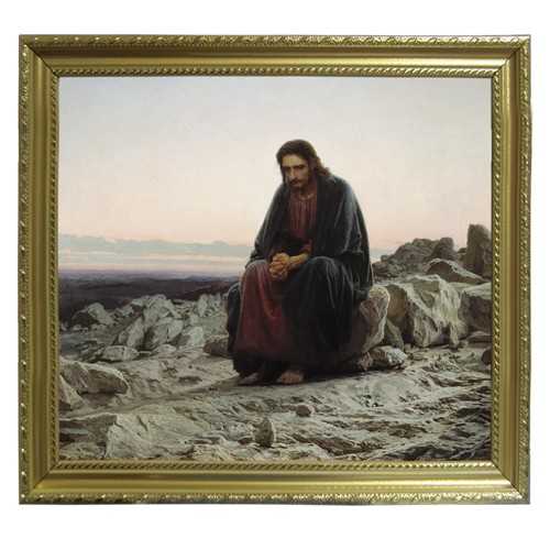 Христос в пустыне - Иван Николаевич Крамской 1872 Холст, масло 180х210