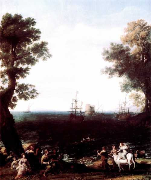 2.6 "морской пейзаж с похищением европы" (1655)