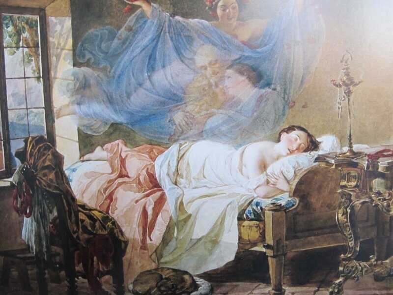 Брюллов к.п. сон бабушки и внучки. 1829