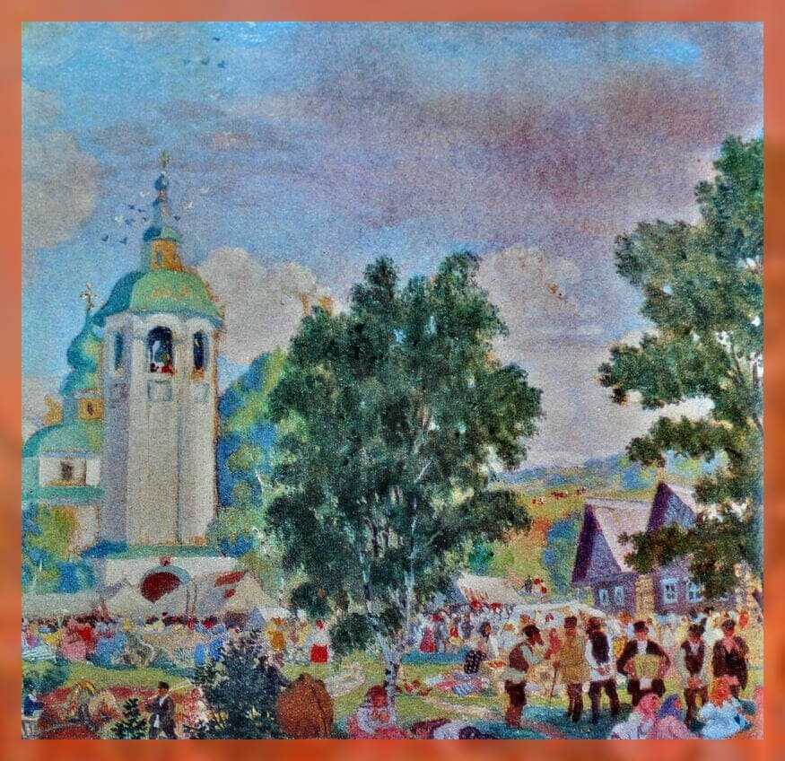 Заброшенный кремль на картине ф. я. алексеева 1800 г., которую он не рисовал и купчиха кустодиева - песчаный воин