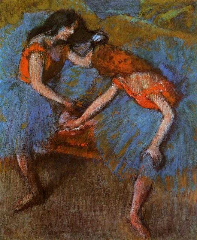 «голубые танцовщицы» - изящество в картине эдгара дега