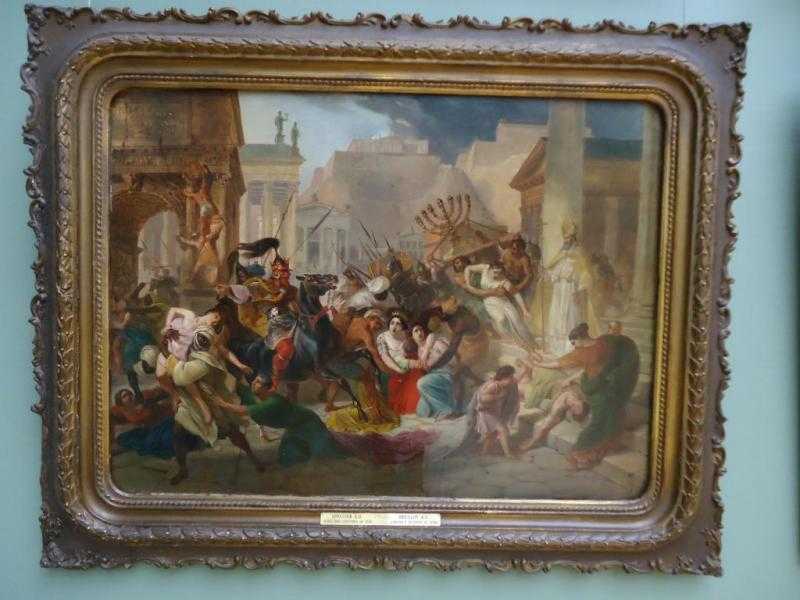Описание картины карла брюллова «нашествие гензериха на рим»