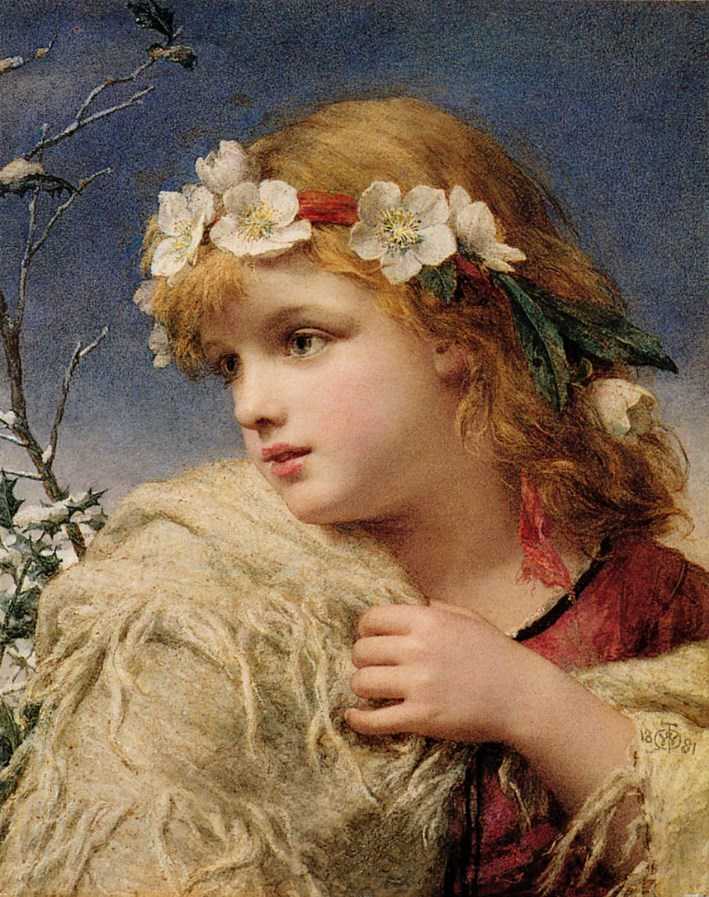 «девочка прекрасного лица в венке маковом с цветочком в руке» 1819